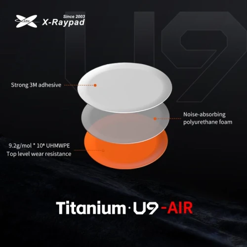 Ślizgacze-Titanium-U9-Air-8mm-Dots-Orange.webp
