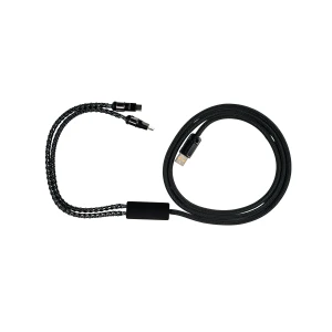 Kabel z podwójną końcówką Wraith Czarny